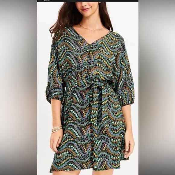 LOFT Multicolor Floral Dress - Picture 1 of 5